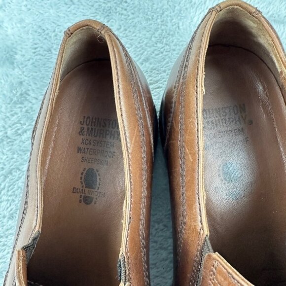Johnson & Murphy Brown Leather Shoes Men’s Size 9.5 US - Picture 6 of 11